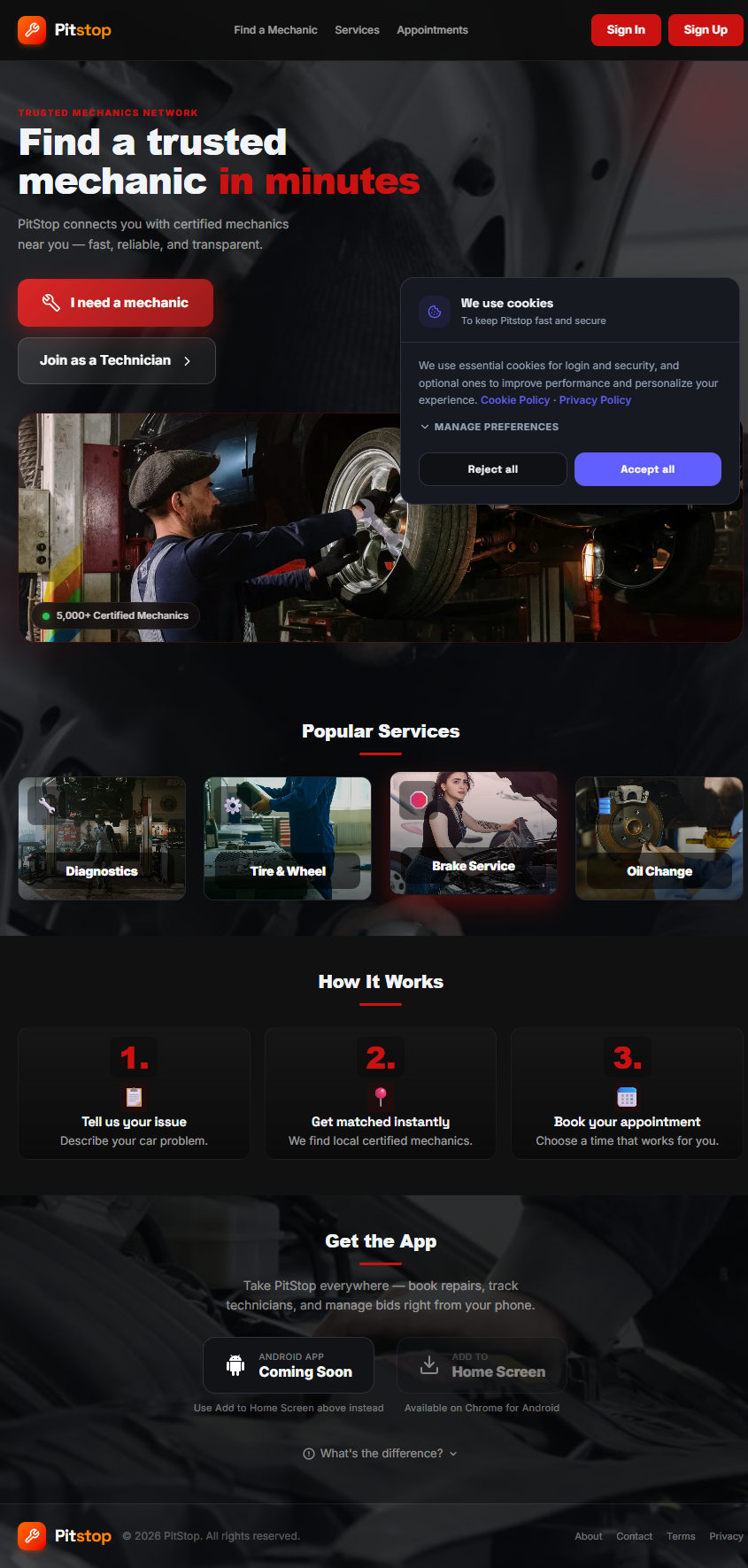 Pitstop — Automotive Diagnostic App